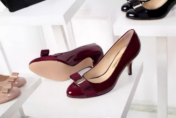 Ferragamo Shallow mouth kitten heel Shoes Women--013